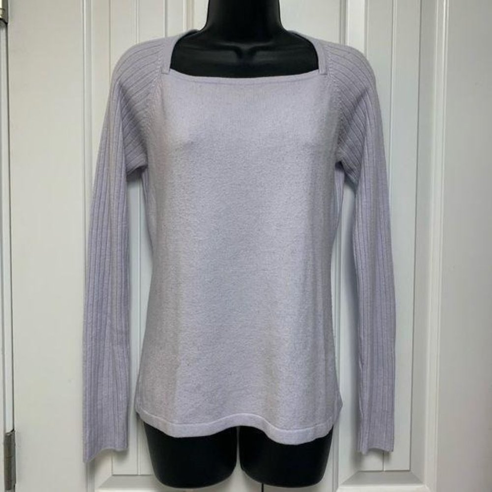 Spiegel Lavendar Wide neck Long Sleeve Sweater Small
